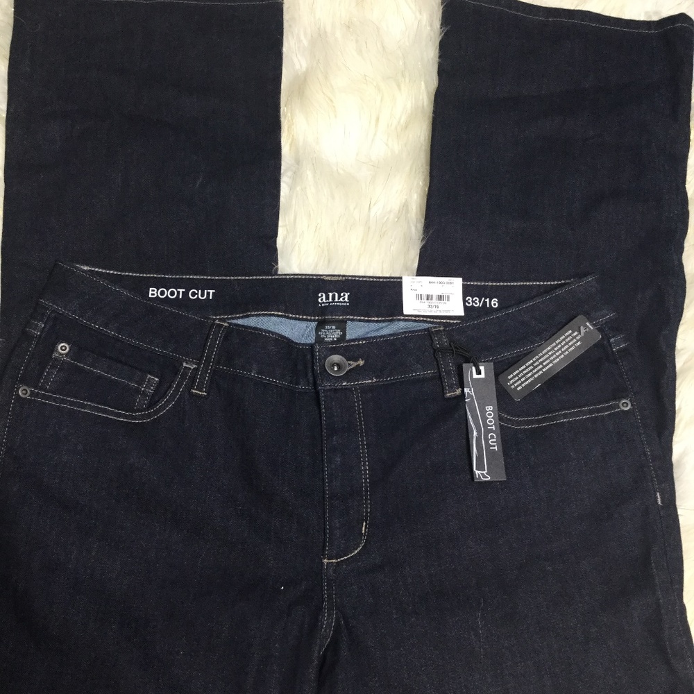 A.N.A.  A New Approach Boot Cut Jeans Size 33/16